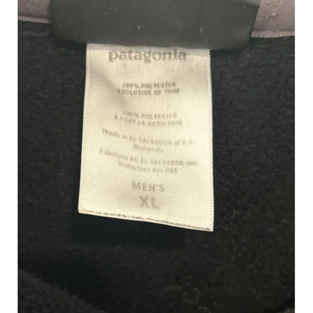 Patagonia Mens Large Black Full Zip Fleece Jacket Outdoor‎
